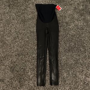 Spanx Maternity Faux leather leggings